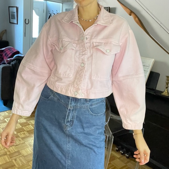 Crop pink jacket - Picture 2 of 6
